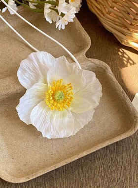 纯欲虞美人花朵项链女款精致饰品