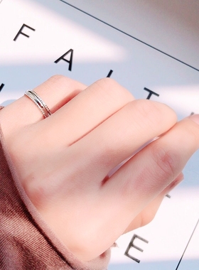 戒指脚趾环趾戒性感齿边光面尾戒