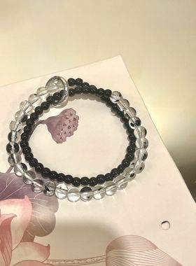 新中式中国风平安扣双层手串