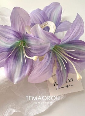 2026年新款百合花后脑勺抓夹