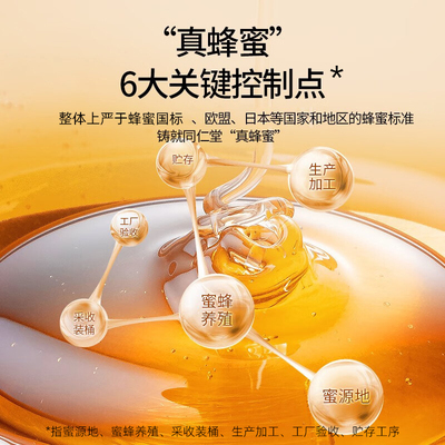北京同仁堂蜂蜜礼盒百花蜜中秋节礼品送长辈实用礼物官方旗舰店