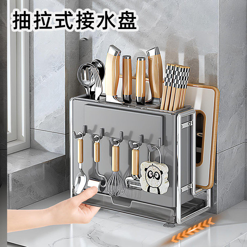 筷子收纳盒筷子筒壁挂式笼篓厨房家用高档新款勺子快桶沥水置物架,淘宝优惠券,粉丝福利购,淘宝优惠卷