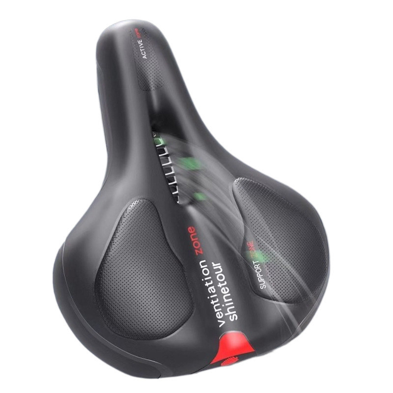 Mountain bike seat cushion bicycle seat thickened silicone super soft shock-absorbing saddle dynamic bicycle seat