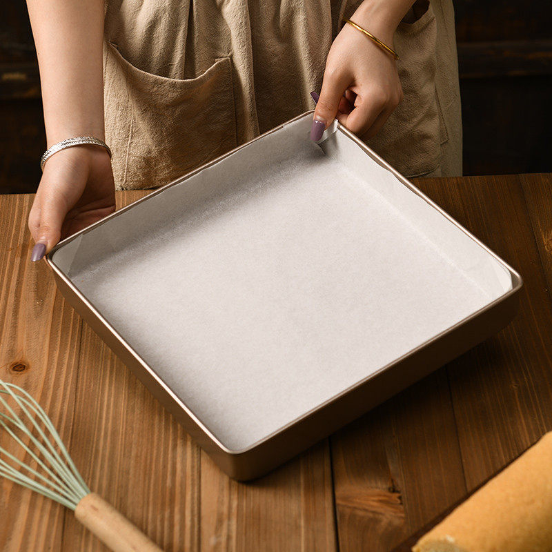 烘焙油纸蛋糕卷烤盘用纸商用28x28方盘专用油布烤箱垫纸大硅油纸 - 图3