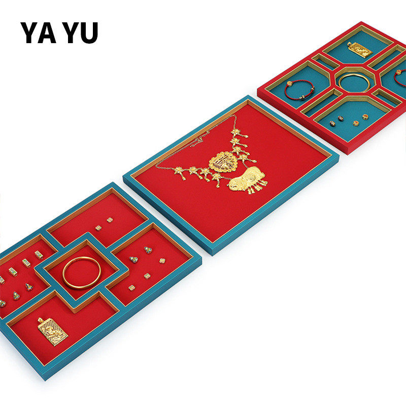 国潮古法金黄金珠宝收纳托盘文玩珠子手绳展示盘珐琅彩宝收纳托盘,淘宝优惠券,粉丝福利购,淘宝优惠卷