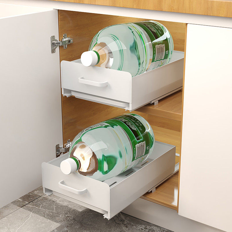 厨房碗架沥水架橱柜内置抽拉碗架拉篮抽屉式置物架碗碟碗盘收纳架,淘宝优惠券,粉丝福利购,淘宝优惠卷