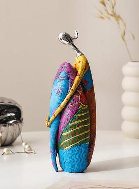 北欧抽象瑜伽艺术摆件小众高级感轻奢卧室客厅电视柜家居软装饰品