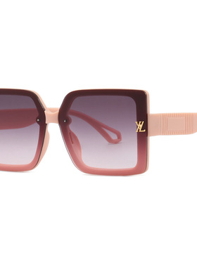 韩版大框抄片黑色圆脸大脸防紫外线遮阳镜墨镜女潮气质防晒太阳镜