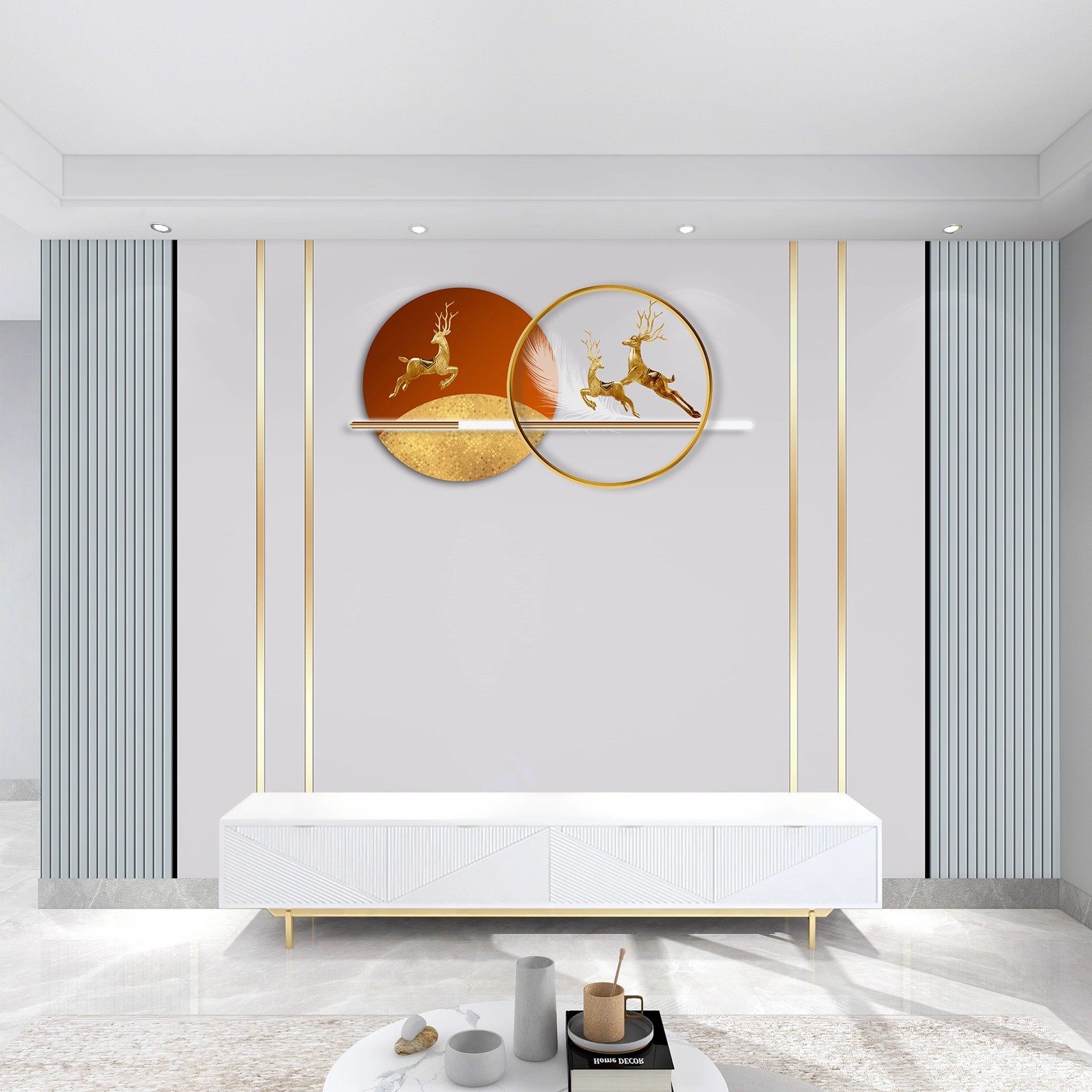 新款轻奢电视背景墙壁画定制简约格栅壁布立体壁纸客厅影视墙布,淘宝优惠券,粉丝福利购,淘宝优惠卷