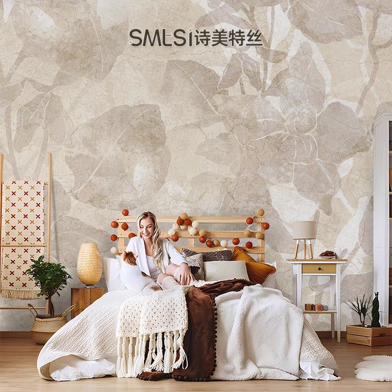 Smts法式轻奢高级感墙布客厅复古电视背景墙壁纸卧室沙发定制壁画,淘宝优惠券,粉丝福利购,淘宝优惠卷