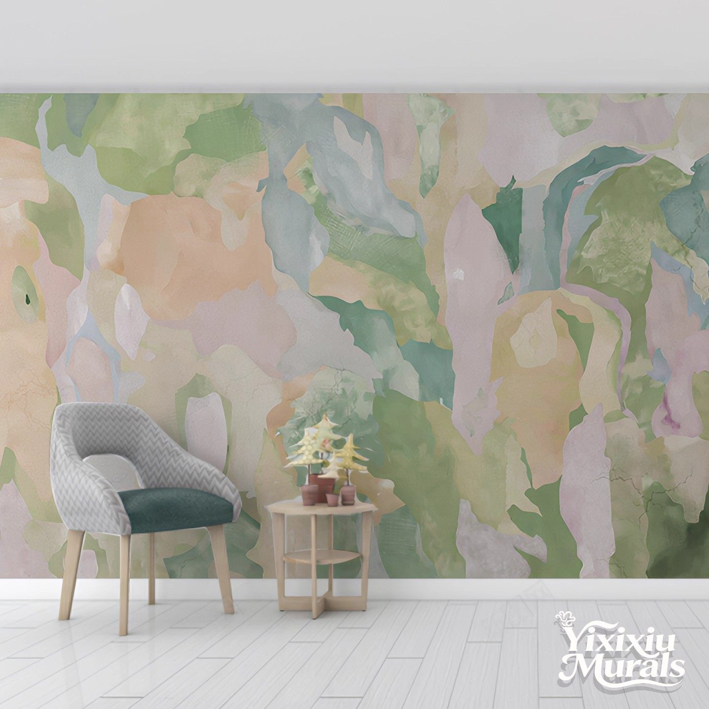 美式手绘色彩油画轻奢抽象中式祥云背景墙沙发无缝定制壁画3D壁纸,淘宝优惠券,粉丝福利购,淘宝优惠卷