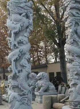 石雕龙柱，蟠龙柱，祠堂龙柱，精品龙柱，华表龙柱，龙柱精雕龙柱