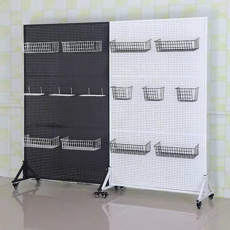 Perforated board vertical removable shelf storage jewelry display rack mobile shelf hardware tool storage artifact