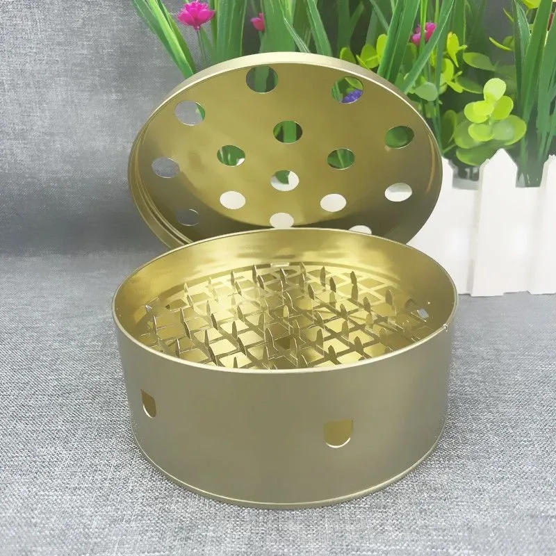 防火蚊香盒家用不锈钢蚊香盘带盖除蚊盒蚊香架子创意接灰盘蚊香炉 - 图0