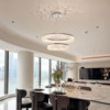 Italian light luxury living room chandelier crystal lamp