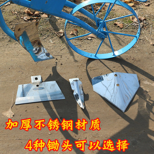 翻土神器农用开荒人工家用松土果园开沟机小型耕地机挖沟锄草锄地 - 图2