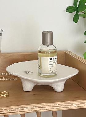 北欧瓷69634收纳盘香薰首饰展示盘玄关桌面置物盘高级感艺术盘托