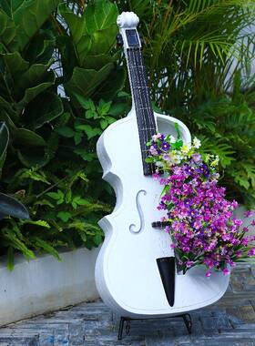 提琴花园82500庭院大摆件婚礼装饰新店意开 ?业送礼别?墅创橱大窗