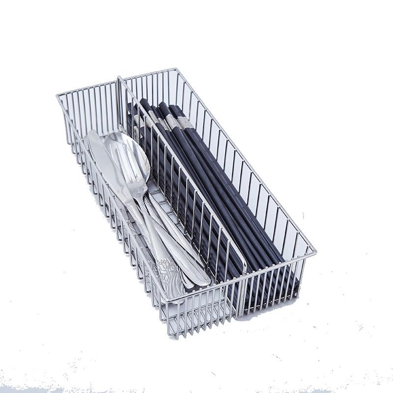 304不锈钢厨房置物架厨房整理筷子篮碗碟架单层多功能收纳沥水架 - 图3