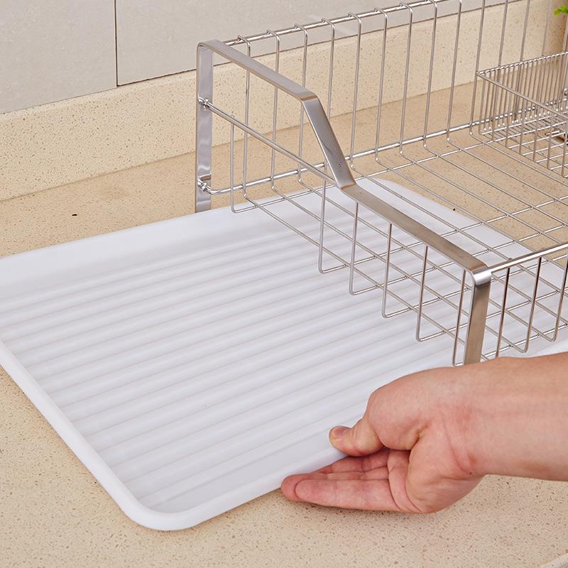 304不锈钢厨房置物架厨房整理筷子篮碗碟架单层多功能收纳沥水架 - 图2
