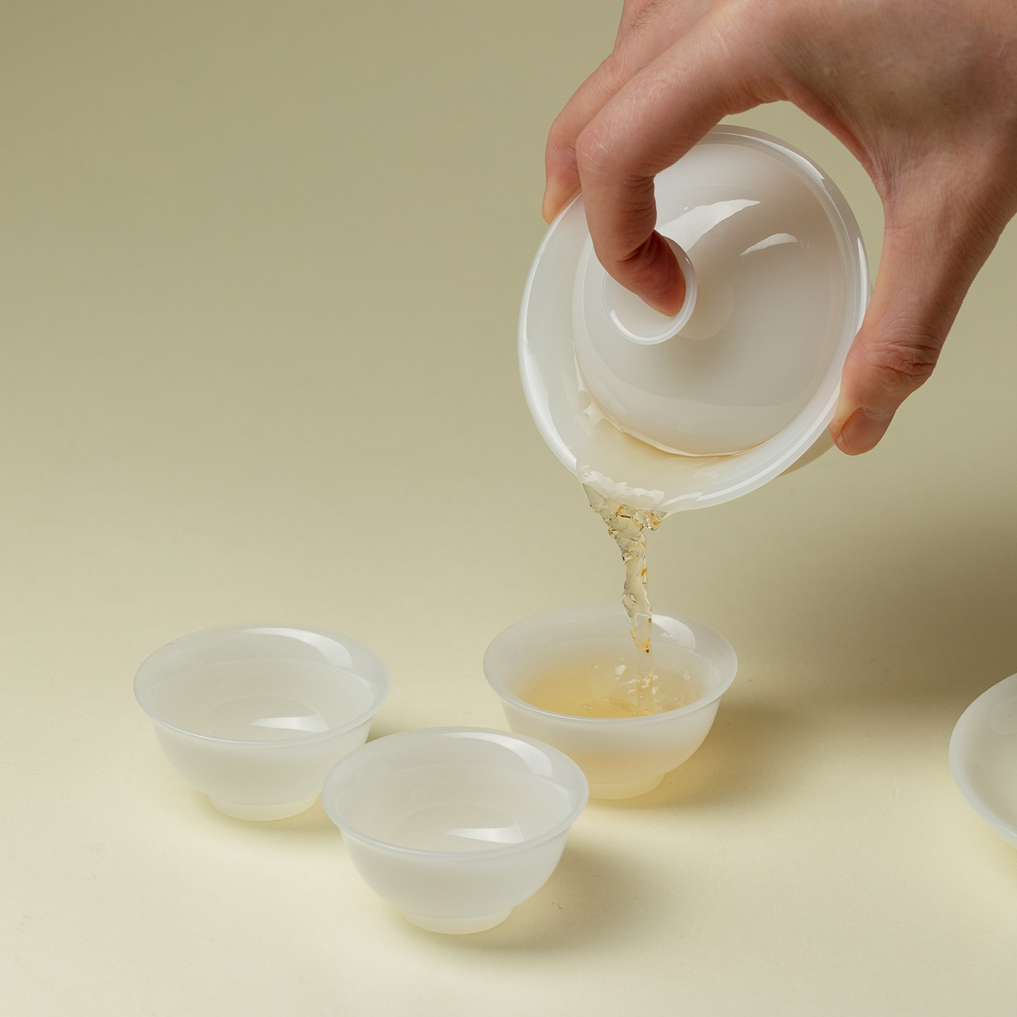 里作 冰种璞玉瓷三才盖碗功夫茶具套装高端白瓷茶杯礼盒装伴手礼,淘宝优惠券,粉丝福利购,淘宝优惠卷