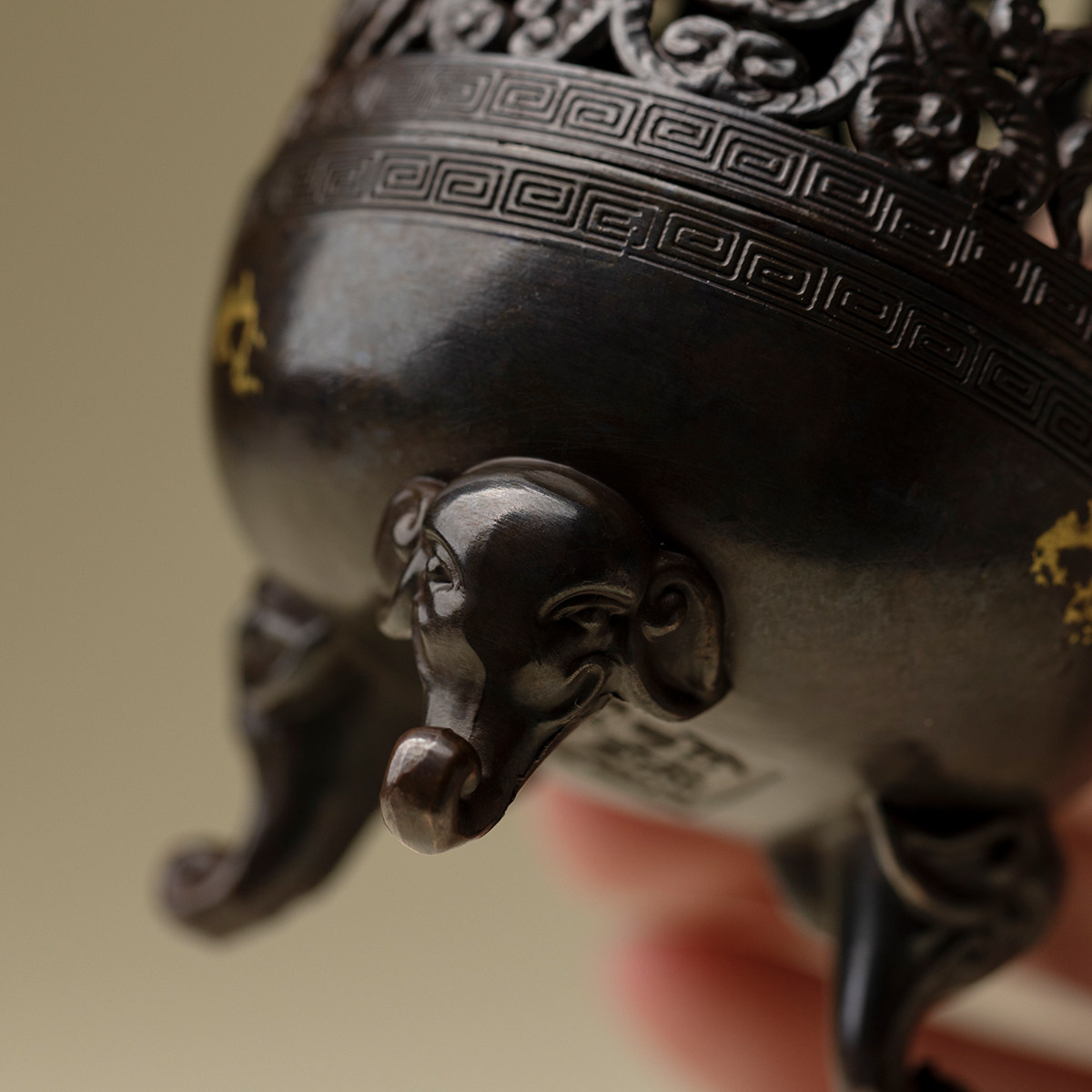 里作原创复古镂空盘香炉仿古做旧香薰炉香道炉家用室内铜香炉摆件,淘宝优惠券,粉丝福利购,淘宝优惠卷