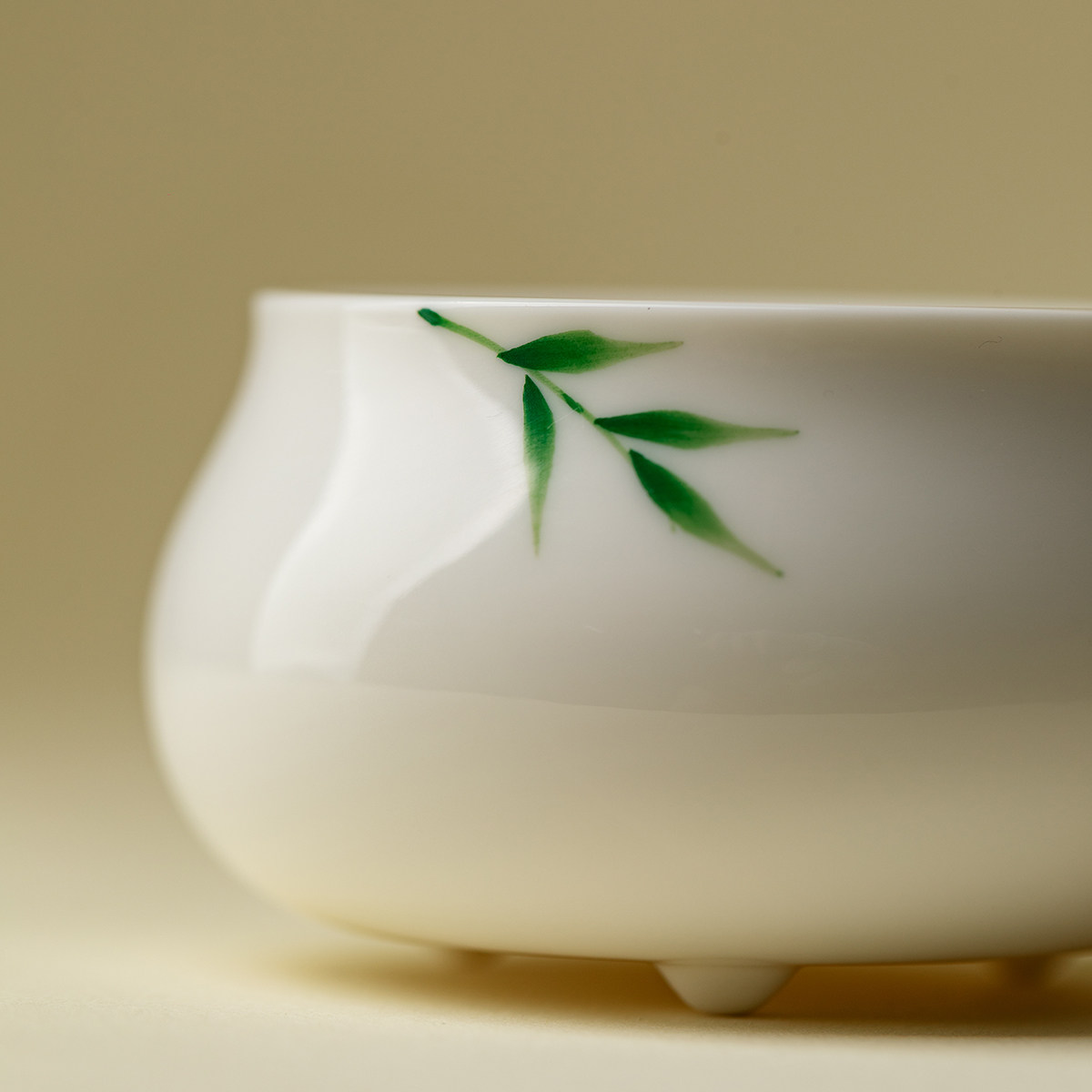 里作 高端手绘绿竹香炉家用室内陶瓷熏香炉沉香檀香线香香插摆件,淘宝优惠券,粉丝福利购,淘宝优惠卷