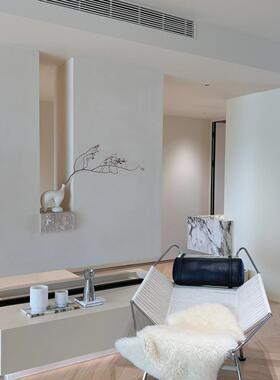 侘寂风天然黄洞大理石粗凿装饰壁龛摆件底座石立柱墩子展示台