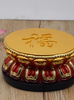 佛像底座莲花座观音佛关公财神树脂底座佛像加高台佛像加高垫包邮