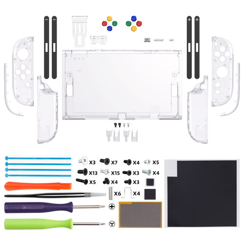 eXtremeRate易极改任天堂Switch 2 游戏机改装外壳青春版全套joycon替换壳按键DIY套装附螺丝刀工具NS2全套壳 - 图3