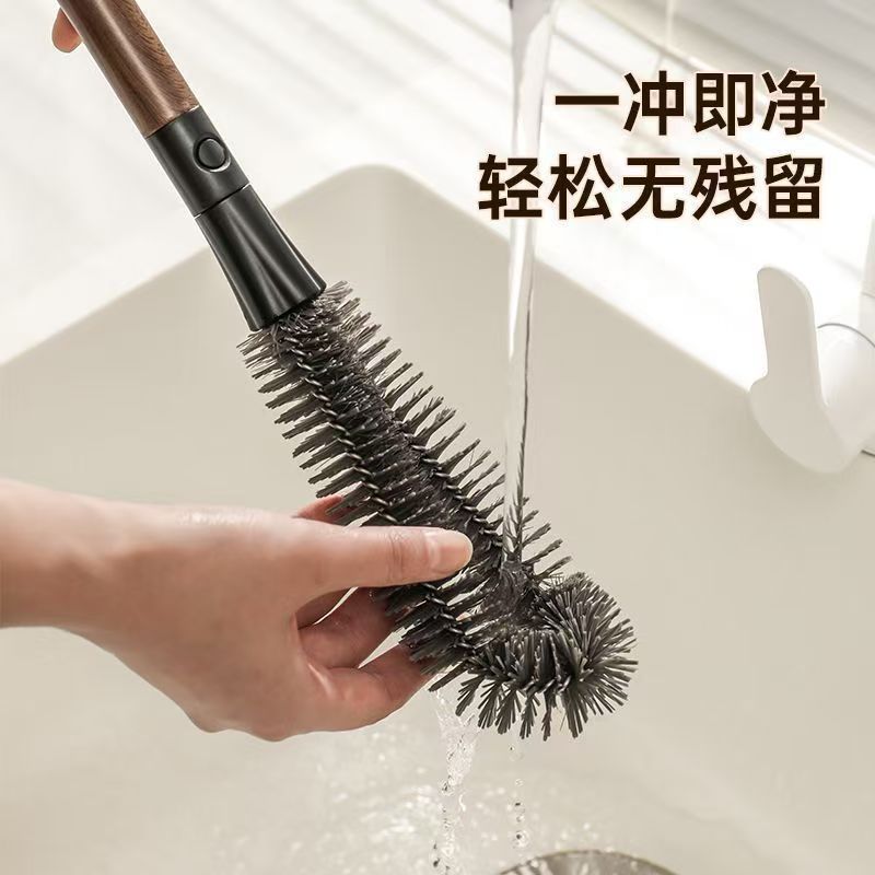 不锈钢杯刷二合一清洁长柄刷破壁机清洗神器多功能洗杯子专用刷子 - 图0