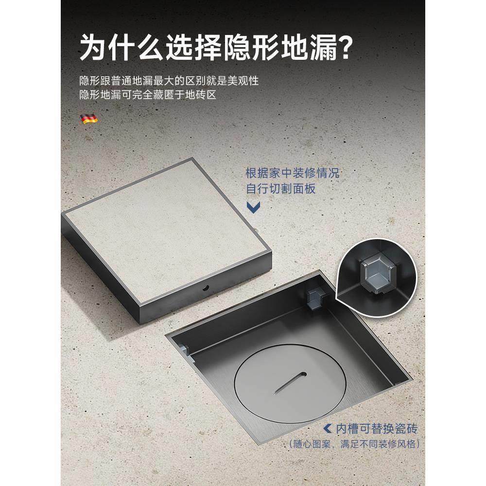加厚304不锈钢隐形清洁出口地漏50/75/110大管径地板密封检查口插,淘宝优惠券,粉丝福利购,淘宝优惠卷