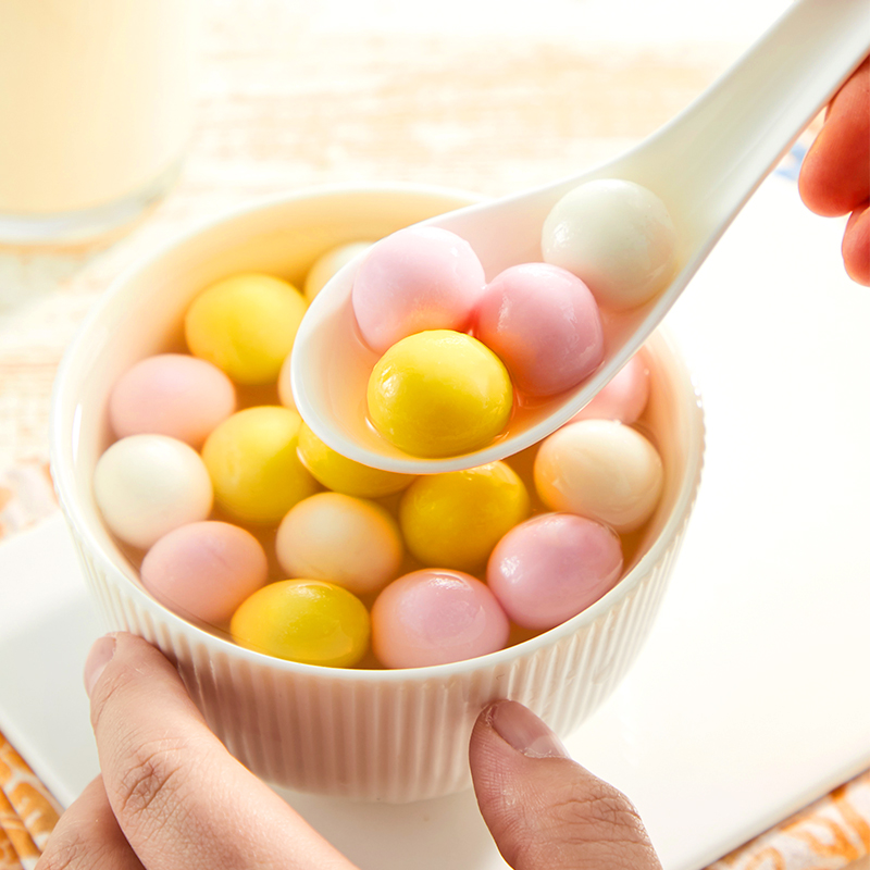 Miss you little glutinous rice balls with black sesame and peanut flavors