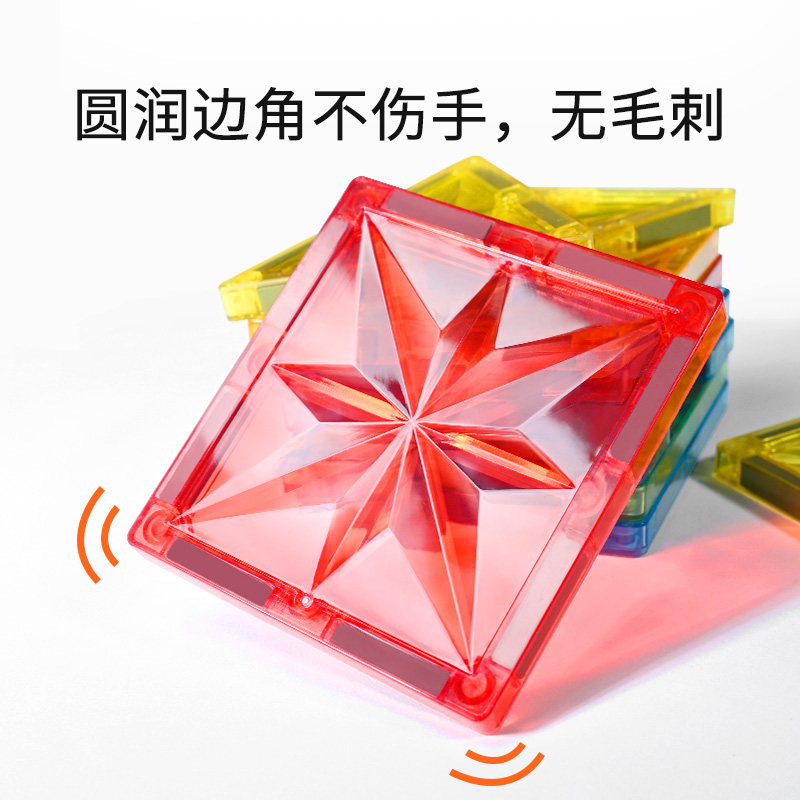 小猪日记儿童彩窗磁力片大号积木拼装磁吸贴3到6岁宝宝1益智2玩具,淘宝优惠券,粉丝福利购,淘宝优惠卷