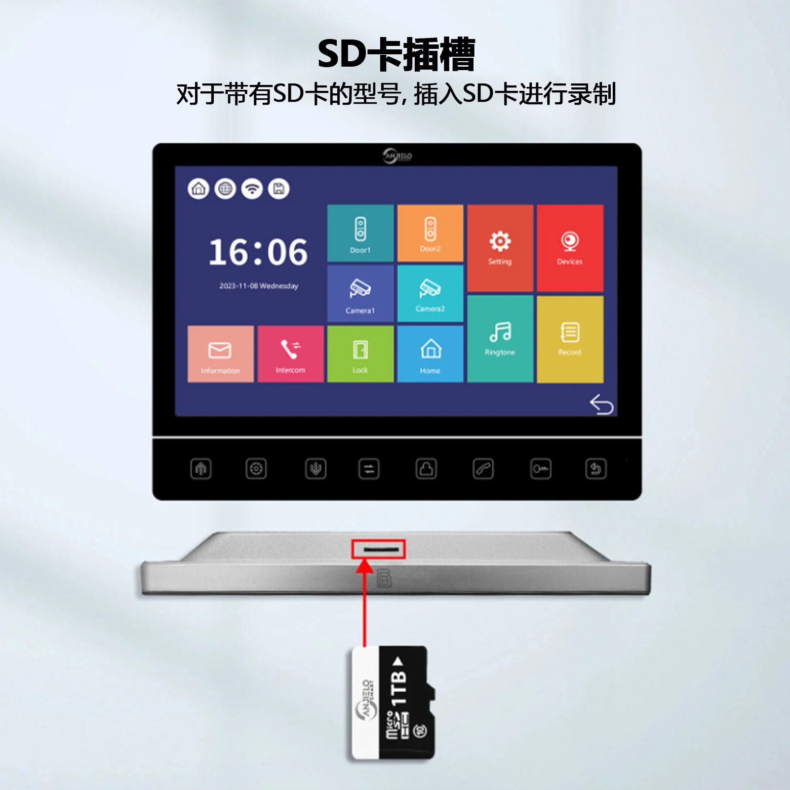 anjielosmart1080P可视对讲双向语音智能家居远程解锁智能门铃,淘宝优惠券,粉丝福利购,淘宝优惠卷