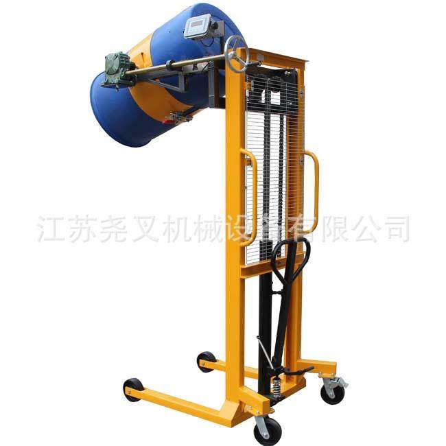 油桶升高倒料车称重液压叉车圆桶翻转装卸车铁桶塑料桶搬运车,淘宝优惠券,粉丝福利购,淘宝优惠卷