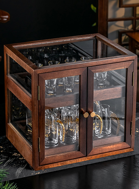 轻奢酒柜装饰品摆件简约现代客厅家居乔迁送礼白酒杯酒具礼品