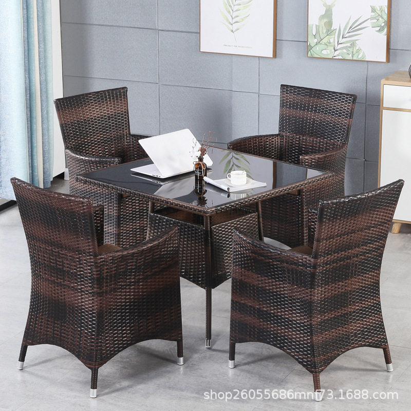 藤椅三件套户外庭院单人休闲阳台小桌椅套件茶几露天小藤椅子组合,淘宝优惠券,粉丝福利购,淘宝优惠卷