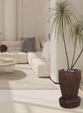 侘寂风装饰大花瓶落地花器民宿茶室造景植物装饰品摆件大花器花瓶