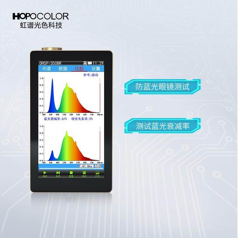 OHSP350BR防蓝光眼镜测试仪蓝光光谱检测仪手机膜镜片防蓝光检测,淘宝优惠券,粉丝福利购,淘宝优惠卷