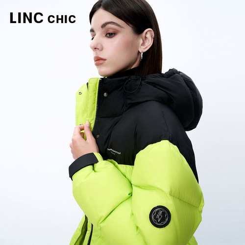 【明星同款】LINC金羽杰羽绒服女款2024新款中长款加厚羽绒服1280 - 图2