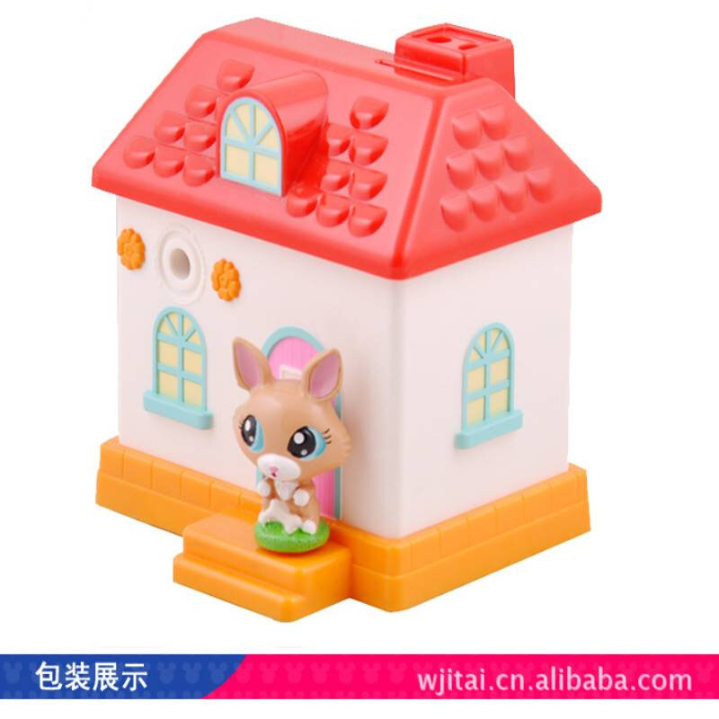 新代 厂家批发 无铅环保底座手摇削笔机 宠物屋甜蜜屋学生削笔刀,淘宝优惠券,粉丝福利购,淘宝优惠卷