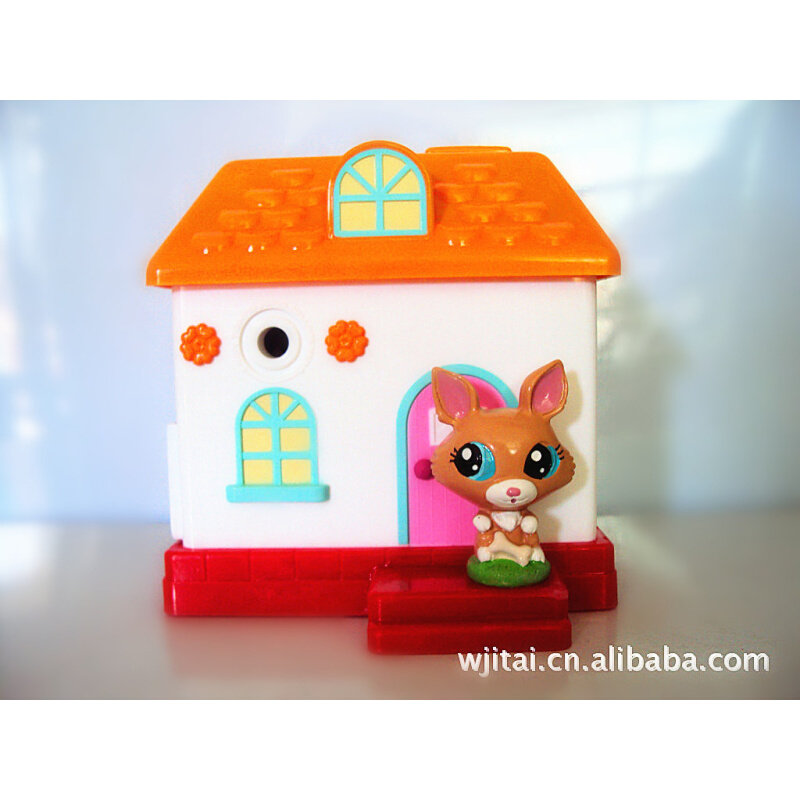 新代 厂家批发 无铅环保底座手摇削笔机 宠物屋甜蜜屋学生削笔刀,淘宝优惠券,粉丝福利购,淘宝优惠卷