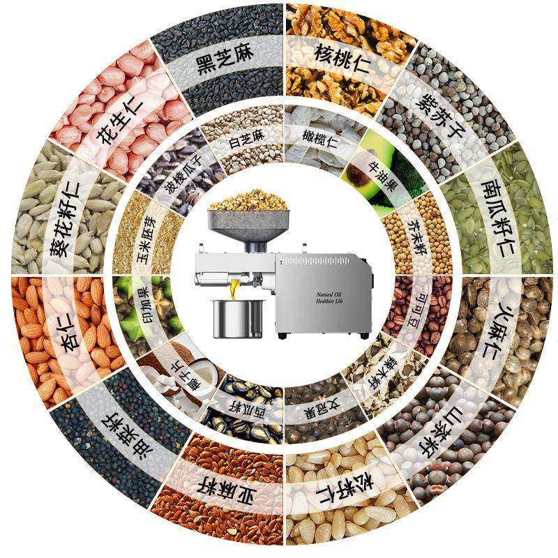Oil press110v/220V跨境榨油机螺旋小型智能温控食用油设备D0,淘宝优惠券,粉丝福利购,淘宝优惠卷