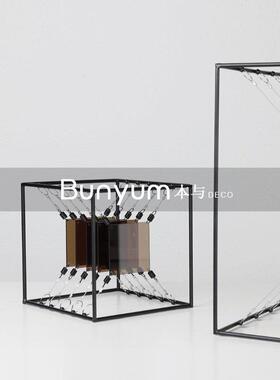 现代创意亚克力金属艺术品摆件样板间家居客厅书房玄关电视柜软装