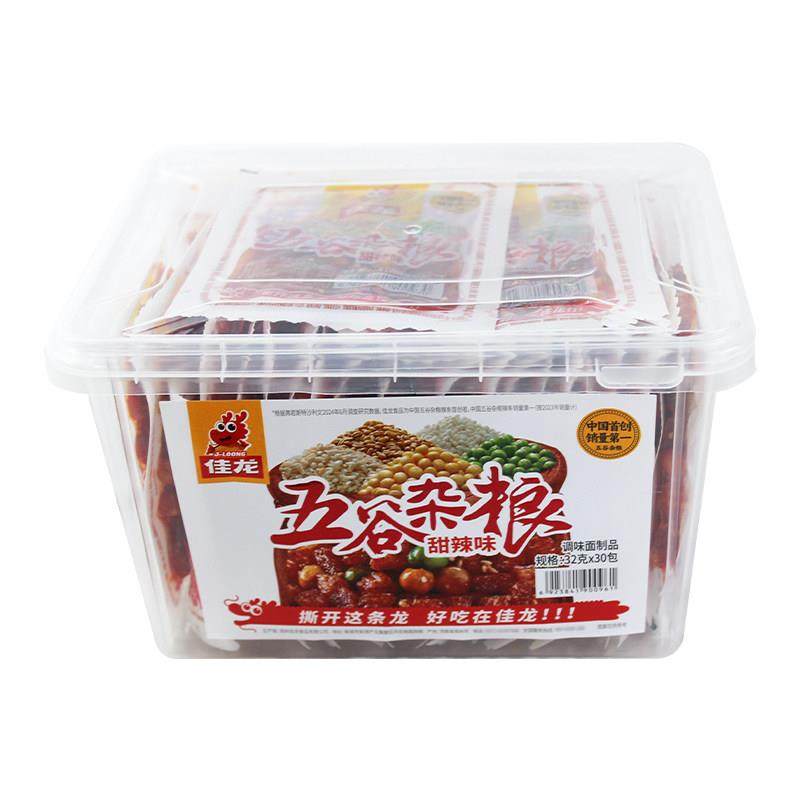 佳龙五谷杂粮32g*30袋素牛筋麻辣辣条面筋豆制品怀旧校园零食小吃,淘宝优惠券,粉丝福利购,淘宝优惠卷