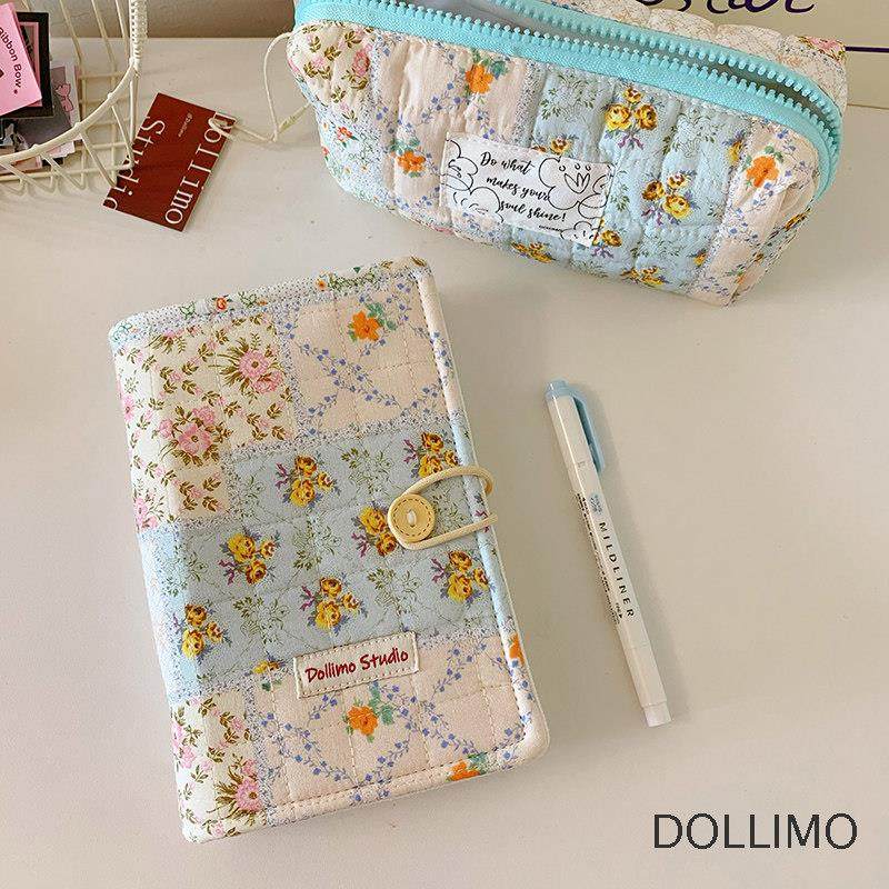 Dollimo布面文艺小碎花手账本 活页本A5A6花期清新创意ins笔记本,淘宝优惠券,粉丝福利购,淘宝优惠卷