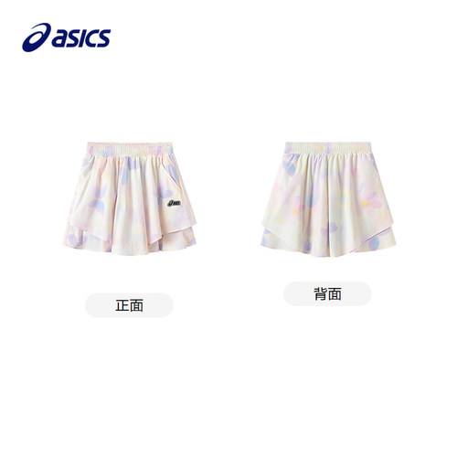 ASICS/亚瑟士童装26年夏季新款女童吸湿速干轻潮满印短裙带打底裤 - 图3