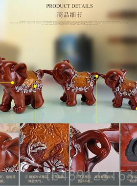正品欧美式三只小象摆设象摆件装三大连象创意工艺品客厅酒柜品饰