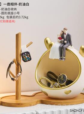 正品结用婚订婚礼物钥匙收纳玄关件送新娘人的闺摆蜜朋友级高实装